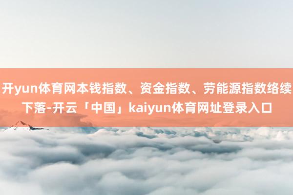 开yun体育网本钱指数、资金指数、劳能源指数络续下落-开云「中国」kaiyun体育网址登录入口