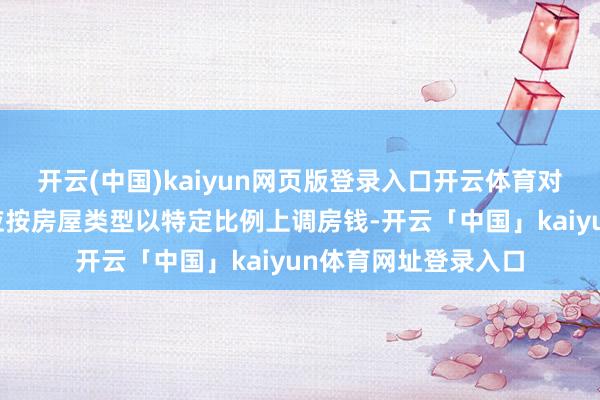 开云(中国)kaiyun网页版登录入口开云体育对于条约续租房屋则应按房屋类型以特定比例上调房钱-开云「中国」kaiyun体育网址登录入口